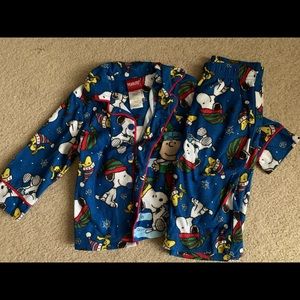 Peanuts toddler boy Christmas pajamas